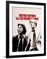 All The President's Men, Dustin Hoffman, Robert Redford, 1976-null-Framed Art Print