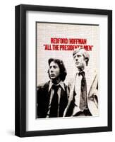 All The President's Men, Dustin Hoffman, Robert Redford, 1976-null-Framed Art Print