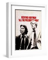 All The President's Men, Dustin Hoffman, Robert Redford, 1976-null-Framed Art Print