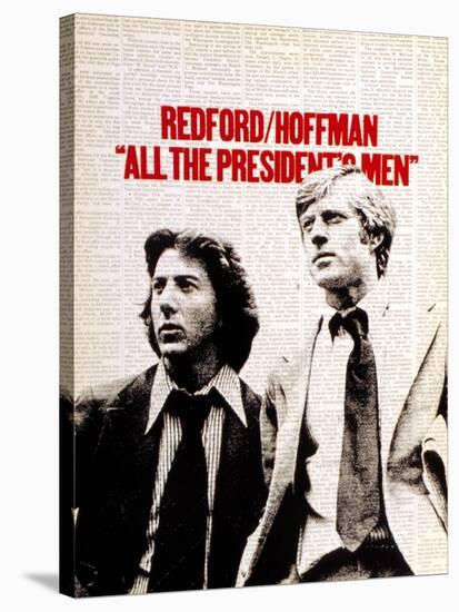 All The President's Men, Dustin Hoffman, Robert Redford, 1976-null-Stretched Canvas