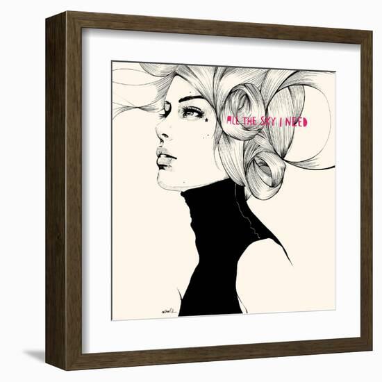 All the sky I need-Manuel Rebollo-Framed Art Print