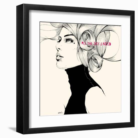 All the sky I need-Manuel Rebollo-Framed Art Print