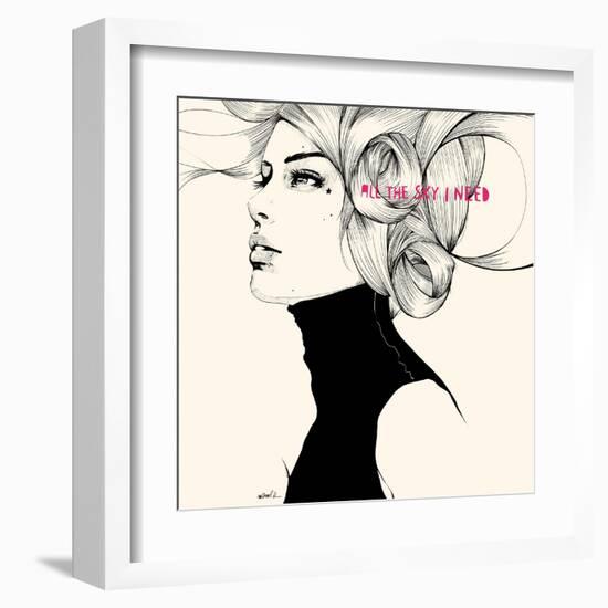 All the sky I need-Manuel Rebollo-Framed Art Print