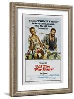 All the Way Boys, US poster, Terence Hill, Bud Spencer, 1972-null-Framed Art Print