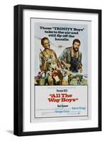 All the Way Boys, US poster, Terence Hill, Bud Spencer, 1972-null-Framed Art Print