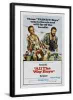 All the Way Boys, US poster, Terence Hill, Bud Spencer, 1972-null-Framed Art Print