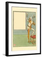 All the While Valentine's Day Flirted with May Slipping Her Love Letters under the Table-Walter Crane-Framed Art Print