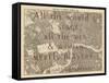 All the World's a Stage (Shakespeare) - 1892, Central London, United Kingdom Map-null-Framed Stretched Canvas