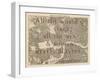 All the World's a Stage (Shakespeare) - 1892, Central London, United Kingdom Map-null-Framed Giclee Print