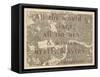 All the World's a Stage (Shakespeare) - 1892, Central London, United Kingdom Map-null-Framed Stretched Canvas