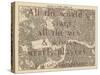 All the World's a Stage (Shakespeare) - 1892, Central London, United Kingdom Map-null-Stretched Canvas