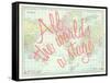 All the World's a Stage (Shakespeare) - 1913, World Map-null-Framed Stretched Canvas