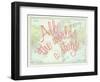 All the World's a Stage (Shakespeare) - 1913, World Map-null-Framed Giclee Print