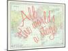 All the World's a Stage (Shakespeare) - 1913, World Map-null-Mounted Giclee Print