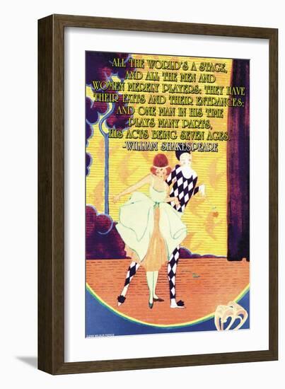 All the World's a Stage-null-Framed Art Print