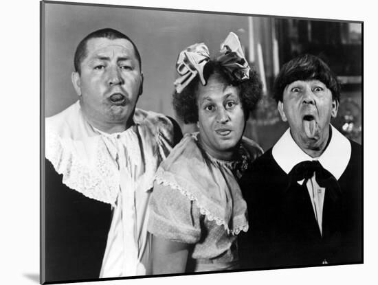 All the World's a Stooge, Curly Howard, Larry Fine, Moe Howard, 1941-null-Mounted Photo