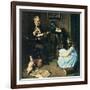 All The World’s Knowledge Can Now Be Yours (or The Perfect Audience)-Norman Rockwell-Framed Giclee Print