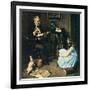 All The World’s Knowledge Can Now Be Yours (or The Perfect Audience)-Norman Rockwell-Framed Giclee Print