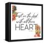 All Thin Heart-Jace Grey-Framed Stretched Canvas