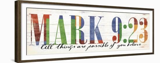 All Things are Possible - Bible Verse-Jace Grey-Framed Premium Giclee Print