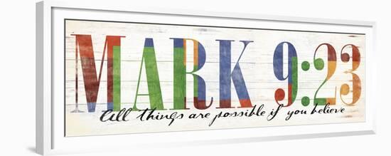 All Things are Possible - Bible Verse-Jace Grey-Framed Premium Giclee Print