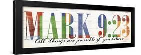 All Things are Possible - Bible Verse-Jace Grey-Framed Art Print