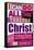 All Things Through Christ (pink)-null-Framed Stretched Canvas