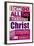 All Things Through Christ (pink)-null-Framed Art Print