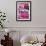 All Things Through Christ (pink)-null-Framed Art Print displayed on a wall