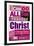 All Things Through Christ (pink)-null-Framed Art Print