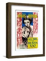 All This and Heaven Too, Bette Davis, Charles Boyer, 1940-null-Framed Photo