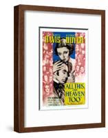 All This and Heaven Too, Bette Davis, Charles Boyer, 1940-null-Framed Photo