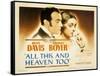 All This and Heaven Too, Charles Boyer, Bette Davis, 1940-null-Framed Stretched Canvas