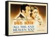 All This and Heaven Too, Charles Boyer, Bette Davis, 1940-null-Framed Stretched Canvas