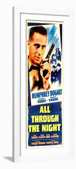 All Through The Night, Humprey Bogart, 1942-null-Framed Art Print