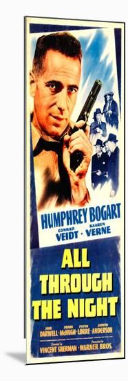 All Through The Night, Humprey Bogart, 1942-null-Mounted Art Print