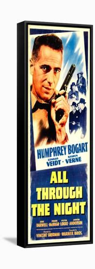 All Through The Night, Humprey Bogart, 1942-null-Framed Stretched Canvas
