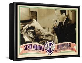 All Through the Night, Spanish Movie Poster, 1942-null-Framed Stretched Canvas