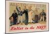 All Together! Enlist in the Navy-Reuterdahl-Mounted Art Print