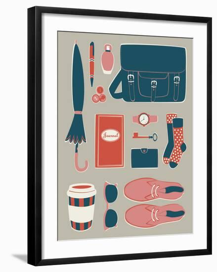 All Together II-Clara Wells-Framed Giclee Print