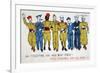 All Together, We Will Beat Them!, 2nd World War Postcard, C1941-1944-Jean Loup-Framed Giclee Print