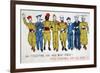 All Together, We Will Beat Them!, 2nd World War Postcard, C1941-1944-Jean Loup-Framed Giclee Print