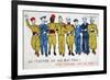 All Together, We Will Beat Them!, 2nd World War Postcard, C1941-1944-Jean Loup-Framed Giclee Print