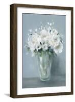 All White Blooms-Carol Robinson-Framed Art Print