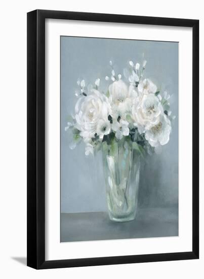 All White Blooms-Carol Robinson-Framed Art Print