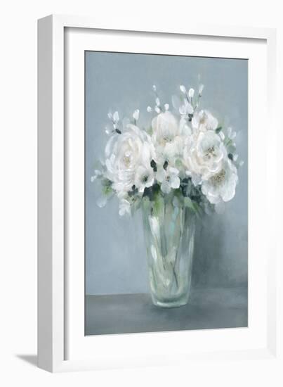 All White Blooms-Carol Robinson-Framed Art Print