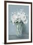 All White Blooms-Carol Robinson-Framed Art Print