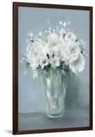 All White Blooms-Carol Robinson-Framed Art Print