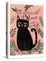 All You Need Cat-Mia Charro-Stretched Canvas