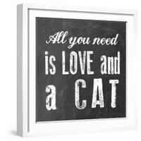 All You Need Cat-Erin Clark-Framed Giclee Print